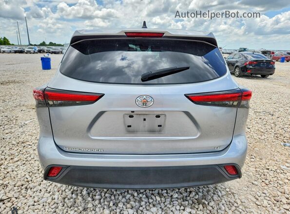5TDKDRAH2PS037743 2023 TOYOTA HIGHLANDER Silver Вид ззаду