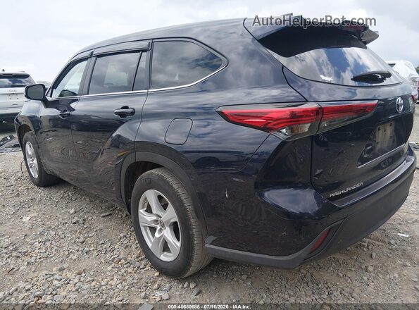 5TDKDRAH2PS045874 2023 TOYOTA HIGHLANDER Navy Trasero izquierdo