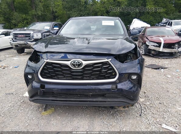5TDKDRAH2PS045874 2023 TOYOTA HIGHLANDER Navy Vista frontal
