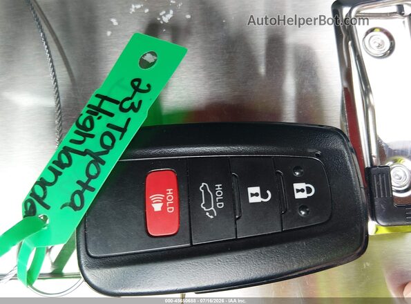 5TDKDRAH2PS045874 2023 TOYOTA HIGHLANDER Navy Vista del salpicadero