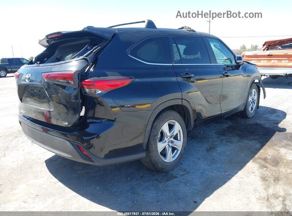 5TDKDRAH2PS521749 2023 TOYOTA HIGHLANDER Black Задня права чверть