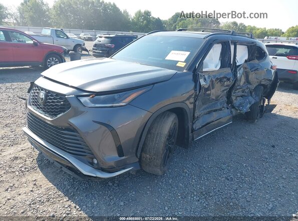 5TDKDRAH3PS014181 2023 TOYOTA HIGHLANDER Gray Front left