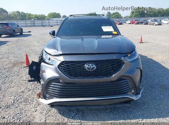 5TDKDRAH3PS014181 2023 TOYOTA HIGHLANDER Gray Instrument cluster view