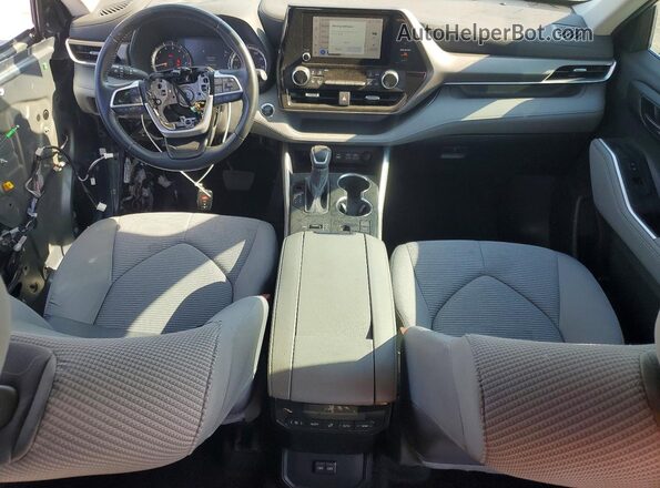 5TDKDRAH3PS508976 2023 TOYOTA HIGHLANDER Silver Առջևի վահանակի տեսք