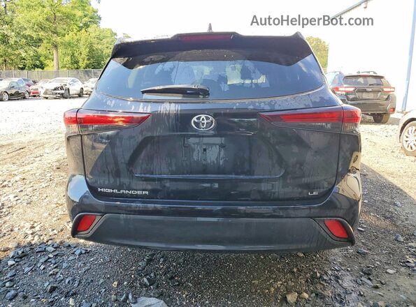 5TDKDRAH3SS554722 2025 TOYOTA HIGHLANDER Black Հետևի տեսք