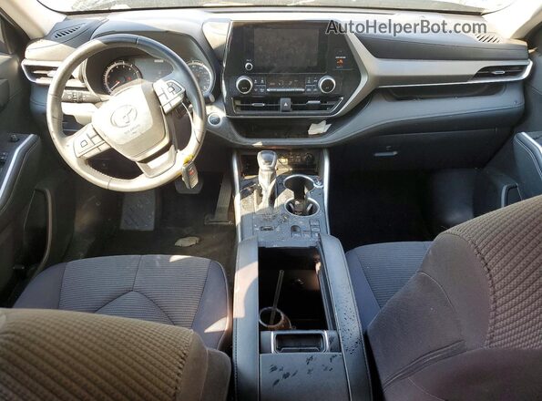 5TDKDRAH3SS554722 2025 TOYOTA HIGHLANDER Black Առջևի վահանակի տեսք