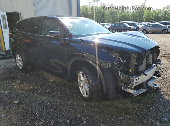 5TDKDRAH3SS554722 2025 TOYOTA HIGHLANDER Black Առջևի աջ