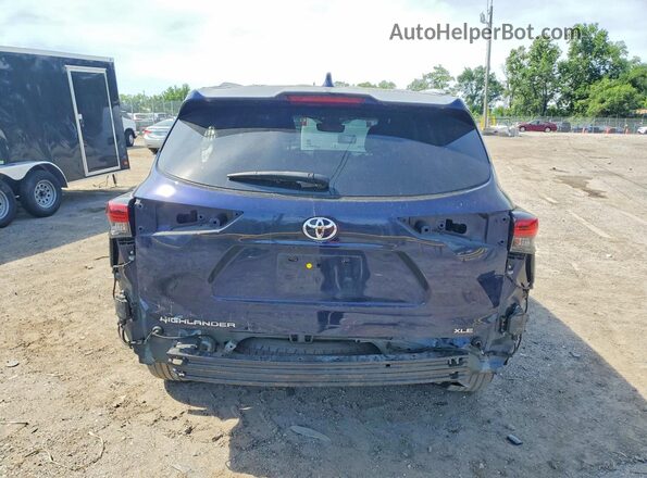 5TDKDRAH4PS019194 2023 TOYOTA HIGHLANDER Blue Հետևի տեսք