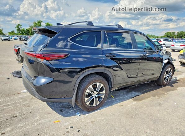 5TDKDRAH4SS557578 2025 TOYOTA HIGHLANDER Black Задня права чверть