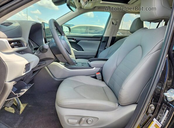 5TDKDRAH4SS557578 2025 TOYOTA HIGHLANDER Black Вид салону спереду