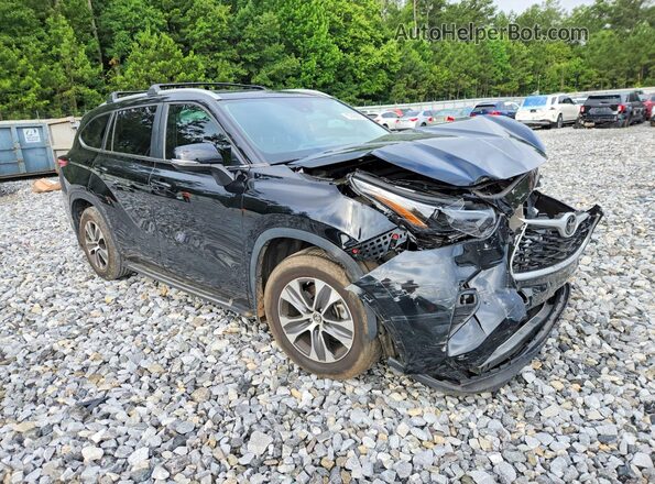 5TDKDRAH5PS522880 2023 TOYOTA HIGHLANDER Black Przód prawy