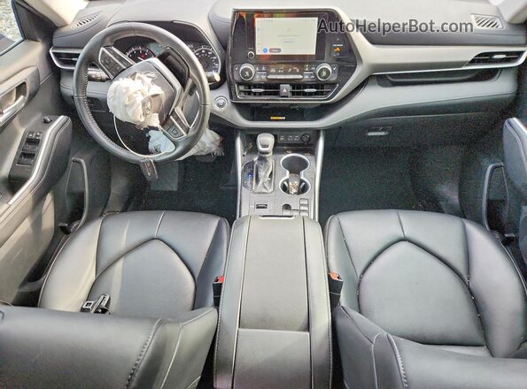 5TDKDRAH5PS522880 2023 TOYOTA HIGHLANDER Black Widok deski rozdzielczej
