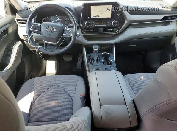 5TDKDRAH6PS504629 2023 TOYOTA HIGHLANDER White Widok deski rozdzielczej