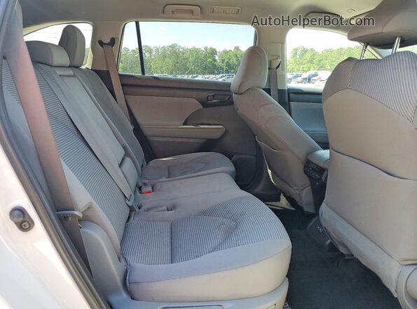 5TDKDRAH6PS504629 2023 TOYOTA HIGHLANDER White Widok wnętrza z tyłu