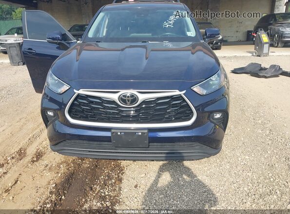 5TDKDRAH6PS526775 2023 TOYOTA HIGHLANDER Blue Widok zestawu wskaźników