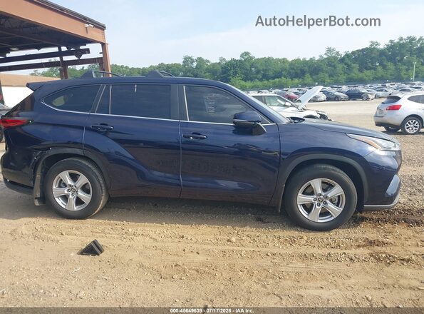 5TDKDRAH6PS526775 2023 TOYOTA HIGHLANDER Blue Widok wnętrza z tyłu