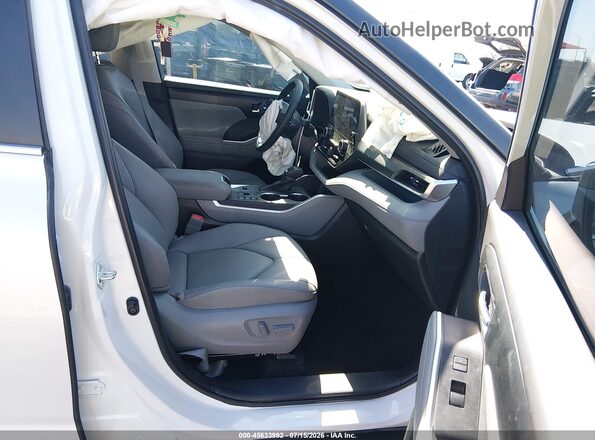 5TDKDRAH6SS555654 2025 TOYOTA HIGHLANDER White წინა სალონის ხედი
