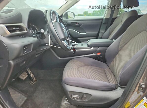 5TDKDRAH7PS020033 2023 TOYOTA HIGHLANDER Gray Սալոնի դիմացի տեսք