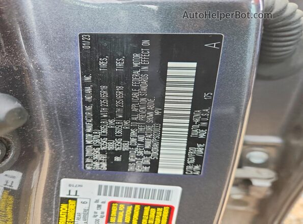 5TDKDRAH7PS020033 2023 TOYOTA HIGHLANDER Gray Շարժիչի բաժամունքի տեսք