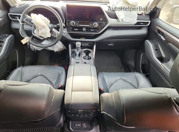 5TDKDRAH7PS026172 2023 TOYOTA HIGHLANDER Синий Вид панели приборов