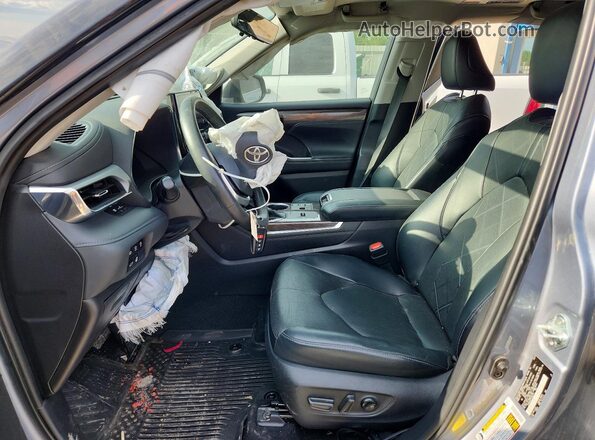 5TDKDRAH7PS026172 2023 TOYOTA HIGHLANDER Синий Вид салона спереди