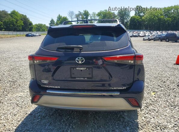 5TDKDRAH7PS030593 2023 TOYOTA HIGHLANDER Blue Rear view