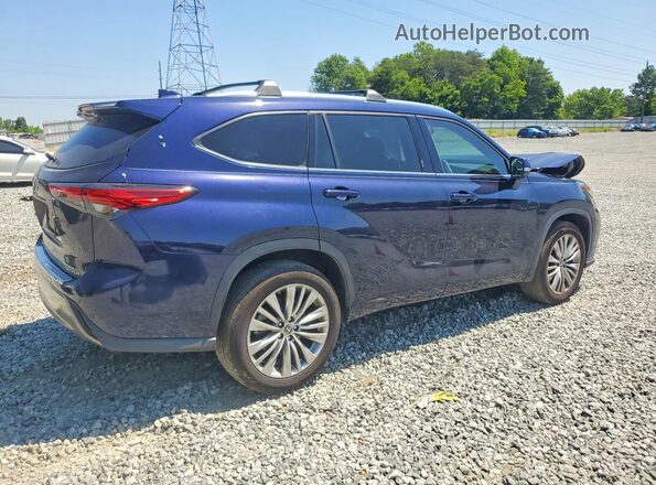 5TDKDRAH7PS030593 2023 TOYOTA HIGHLANDER Blue Rear right