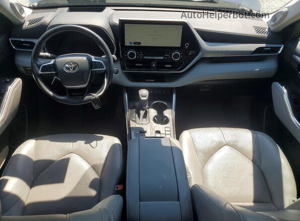 5TDKDRAH7PS030593 2023 TOYOTA HIGHLANDER Blue Dashboard view