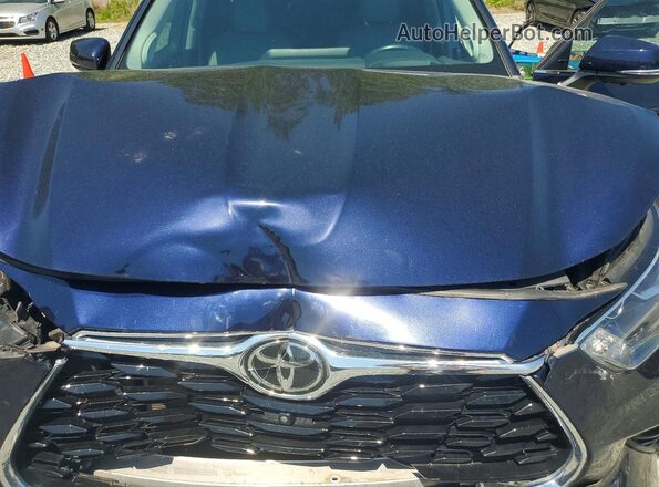 5TDKDRAH7PS030593 2023 TOYOTA HIGHLANDER Blue Engine compartment view