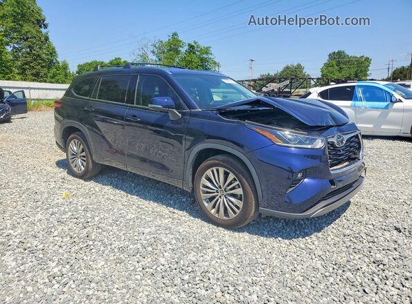 5TDKDRAH7PS030593 2023 TOYOTA HIGHLANDER Blue Front right