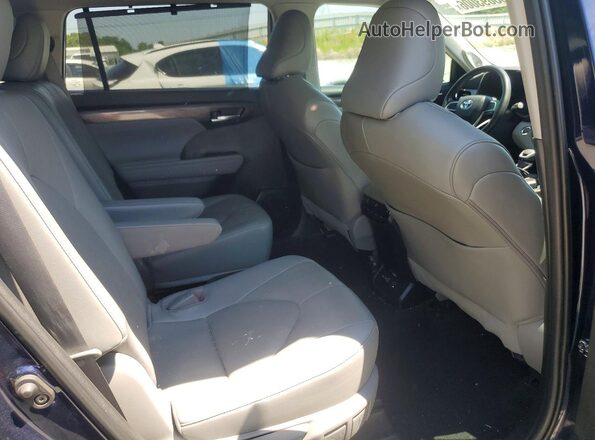 5TDKDRAH7PS030593 2023 TOYOTA HIGHLANDER Blue Rear interior view