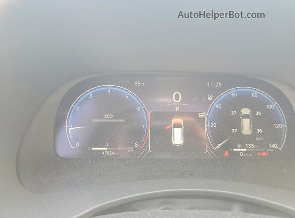 5TDKDRAH7PS030593 2023 TOYOTA HIGHLANDER Blue Instrument cluster view