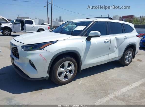 5TDKDRAH7PS503456 2023 TOYOTA HIGHLANDER Белый Передняя левая четверть