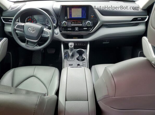 5TDKDRAH8PS003130 2023 TOYOTA HIGHLANDER Silver Dashboard view