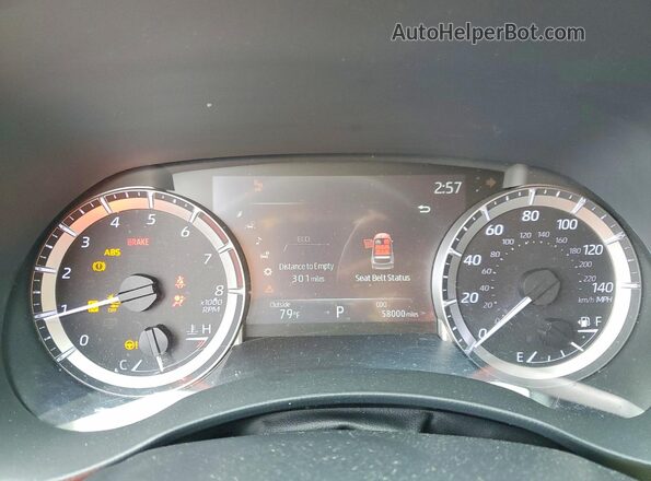 5TDKDRAH8PS003130 2023 TOYOTA HIGHLANDER Silver Instrument cluster view