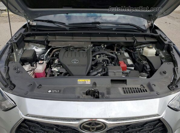 5TDKDRAH8PS003130 2023 TOYOTA HIGHLANDER Silver Engine compartment view