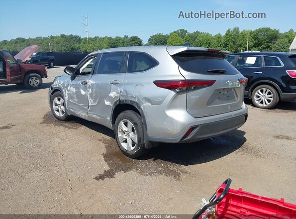 5TDKDRAH8PS015505 2023 TOYOTA HIGHLANDER Silver უკანა მარცხენა