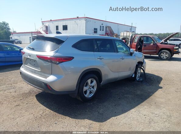 5TDKDRAH8PS015505 2023 TOYOTA HIGHLANDER Silver უკანა მარჯვენა