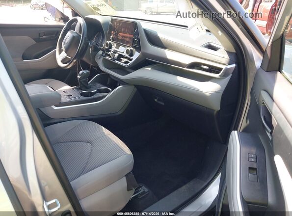 5TDKDRAH8PS015505 2023 TOYOTA HIGHLANDER Silver წინა სალონის ხედი