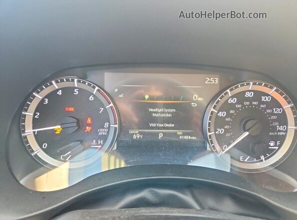 5TDKDRAH8PS028898 2023 TOYOTA HIGHLANDER Белый Вид щитка приборов