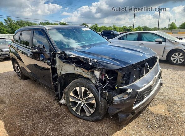 5TDKDRAH8PS037231 2023 TOYOTA HIGHLANDER Black Przód prawy