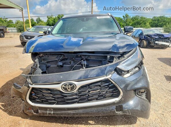5TDKDRAH8PS037231 2023 TOYOTA HIGHLANDER Black Widok z przodu