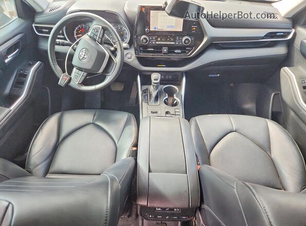 5TDKDRAH8PS037231 2023 TOYOTA HIGHLANDER Black Widok deski rozdzielczej