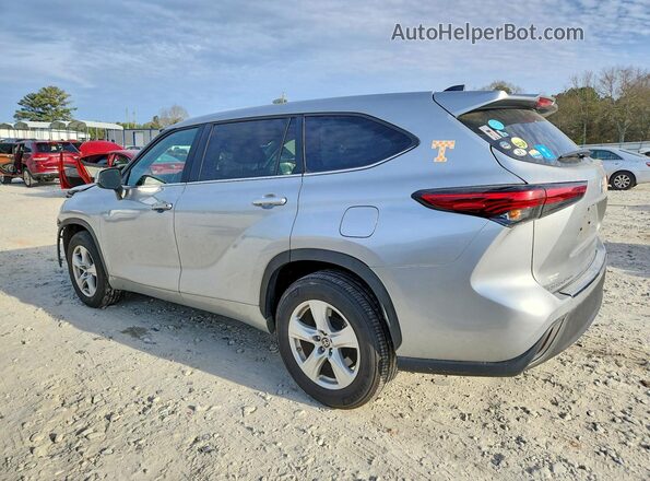 5TDKDRAH8PS047421 2023 TOYOTA HIGHLANDER Silver Trasero izquierdo