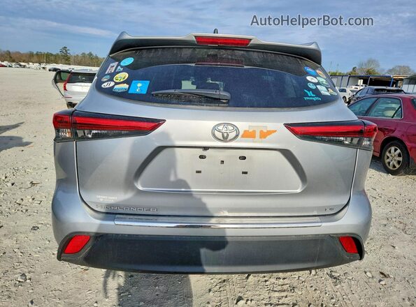 5TDKDRAH8PS047421 2023 TOYOTA HIGHLANDER Silver Vista trasera
