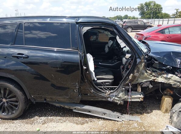 5TDKDRAH8RS527686 2024 TOYOTA HIGHLANDER Black Widok wnętrza z tyłu