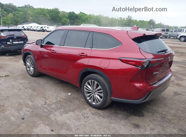 5TDKDRAH9PS043166 2023 TOYOTA HIGHLANDER Red Задня ліва чверть