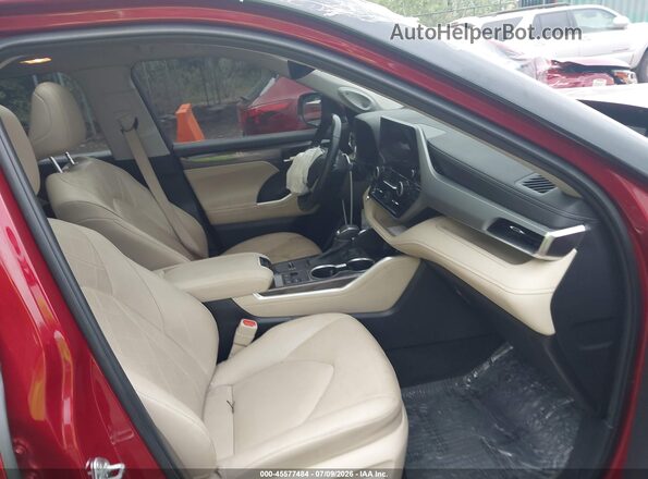 5TDKDRAH9PS043166 2023 TOYOTA HIGHLANDER Red Вид салону спереду