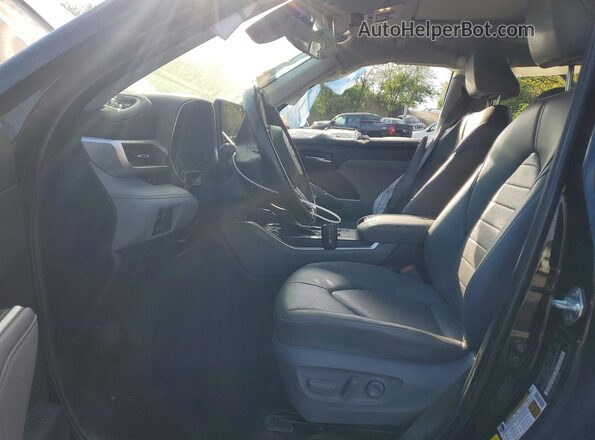 5TDKDRAHXPS004716 2023 TOYOTA HIGHLANDER Black Front interior view