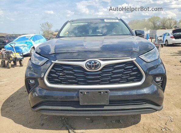 5TDKDRAHXPS004716 2023 TOYOTA HIGHLANDER Black Front view